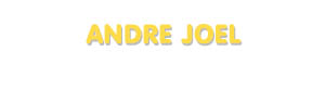 Der Vorname Andre Joel